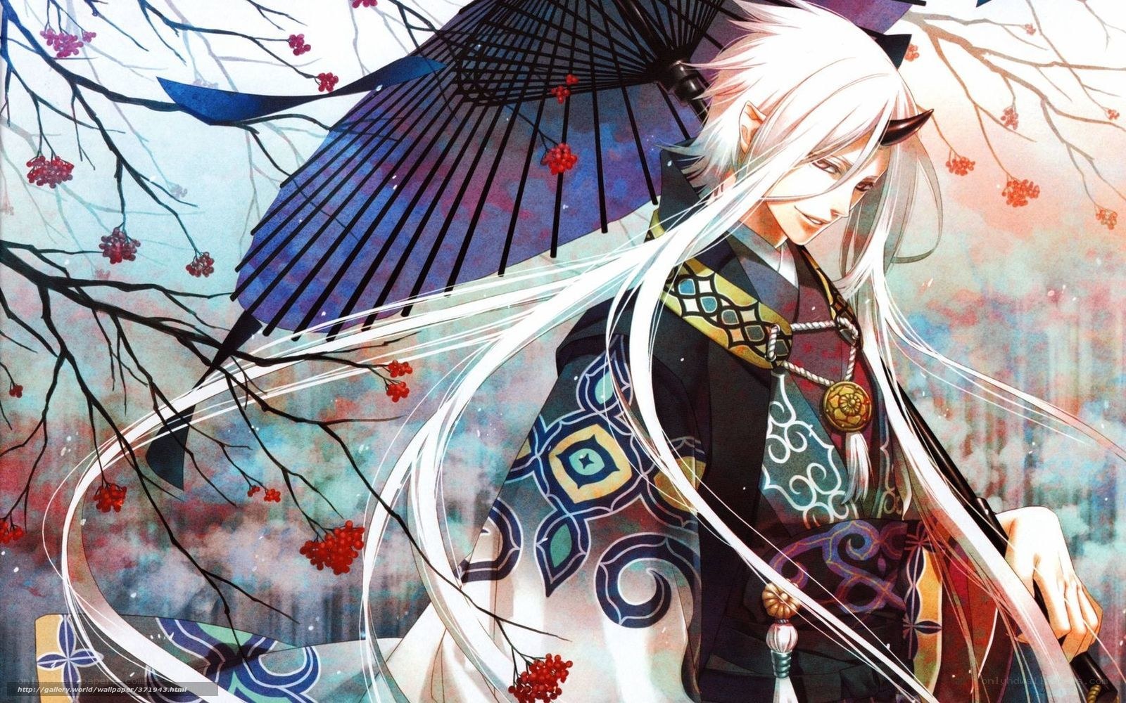 anime character with umbrella