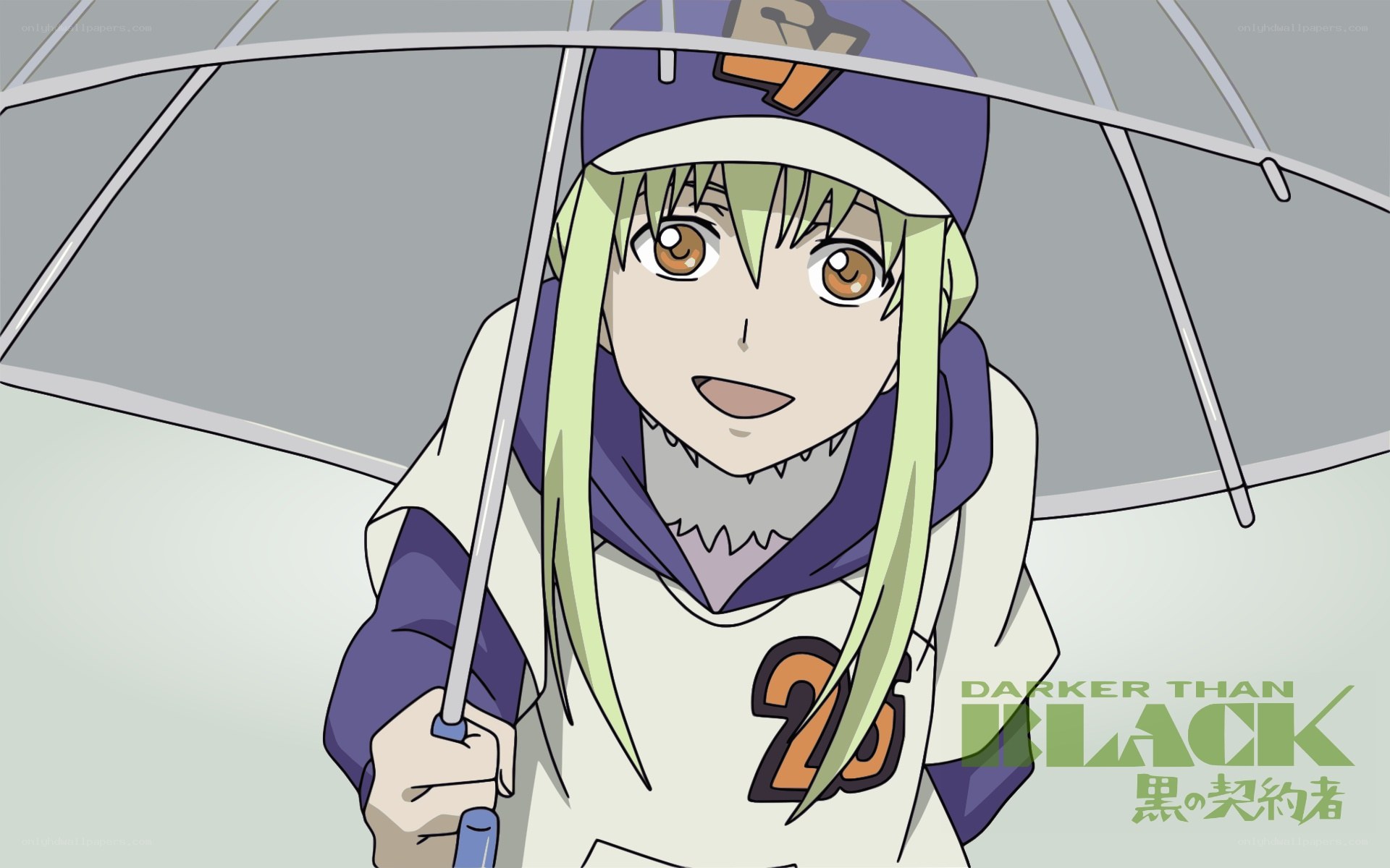anime character with umbrella