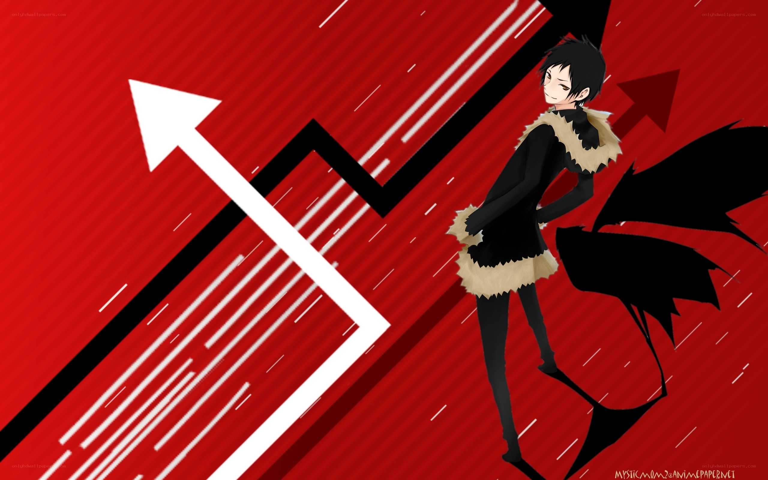 anime character with upward arrow