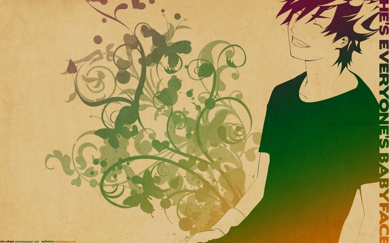 Anime Character with Vines — Green