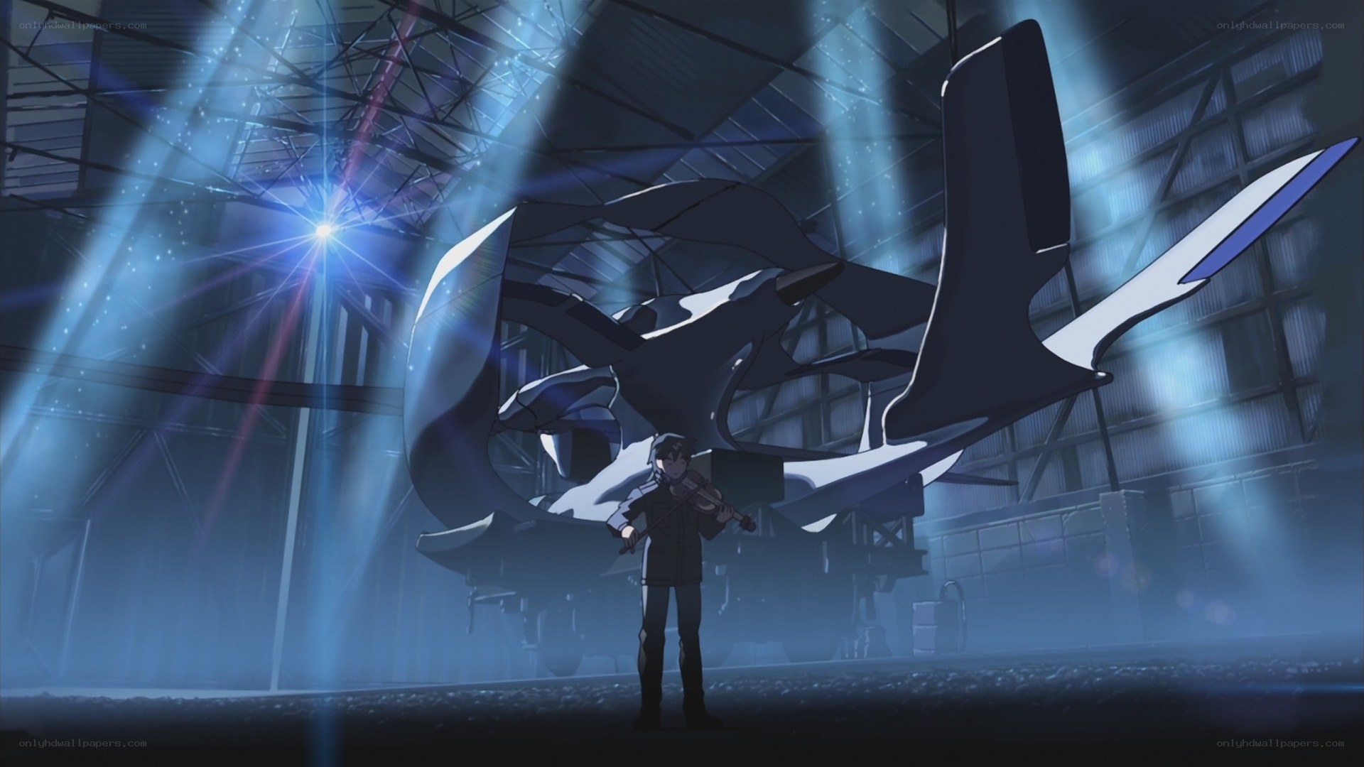 anime character with violin
