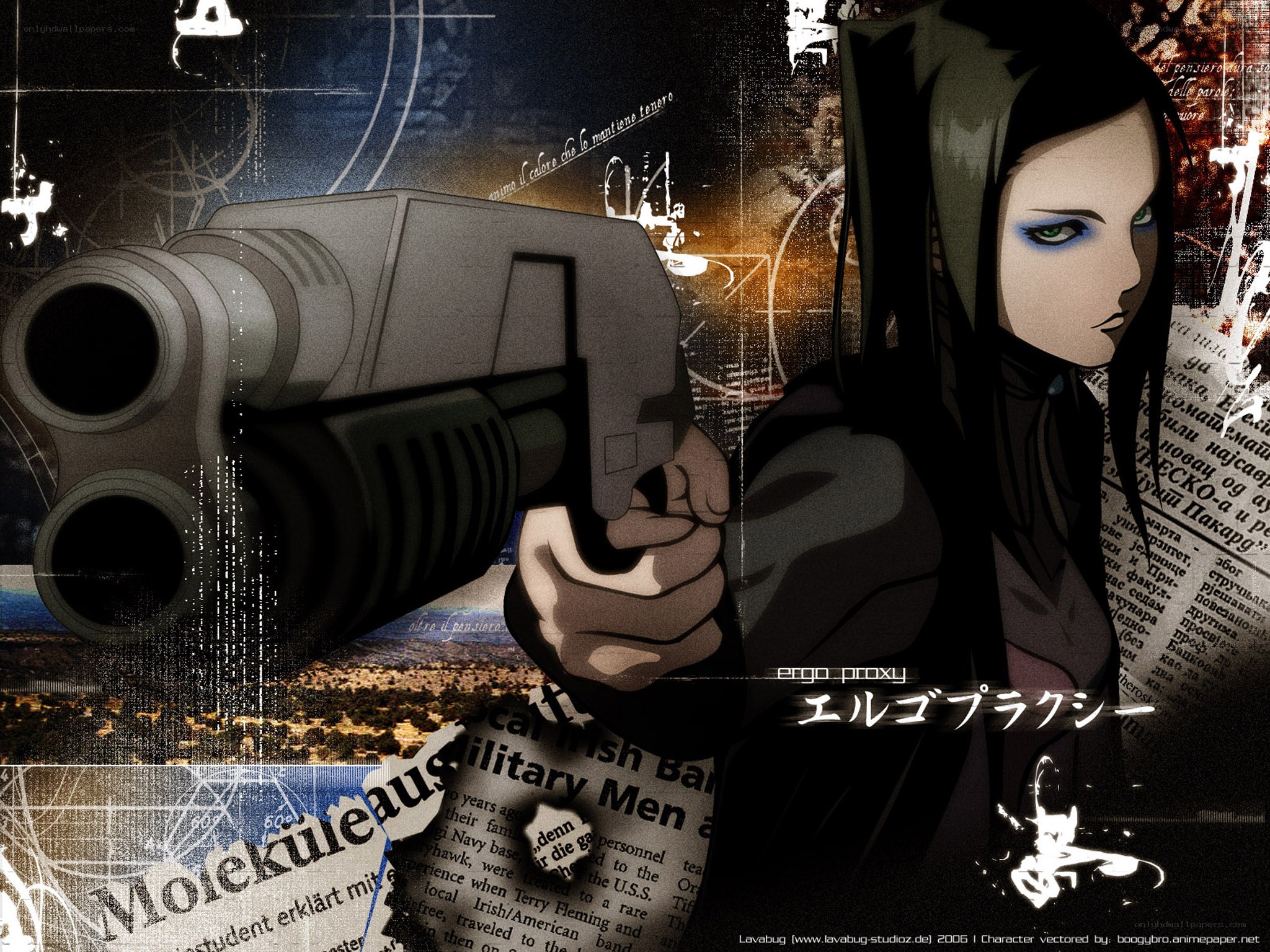 Anime character with weapon