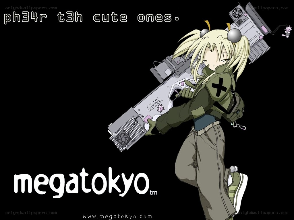 anime character with weapon