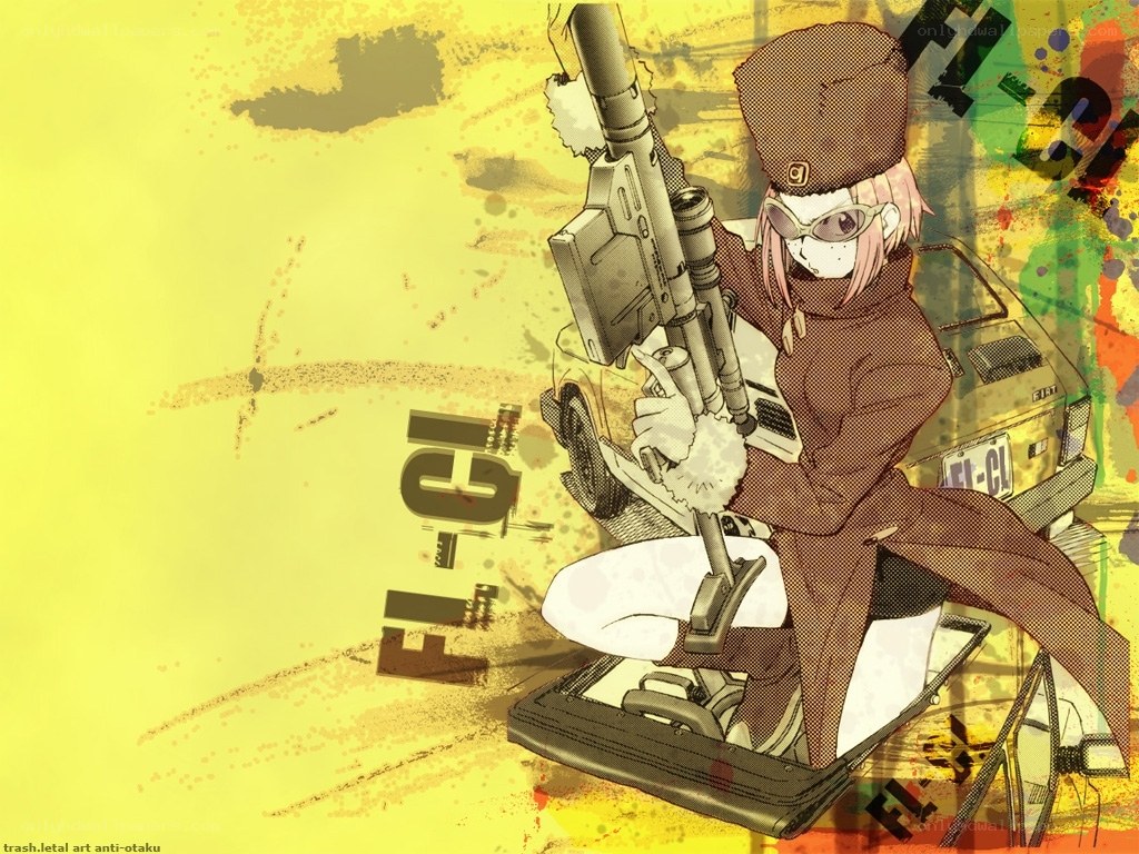anime character with weapon