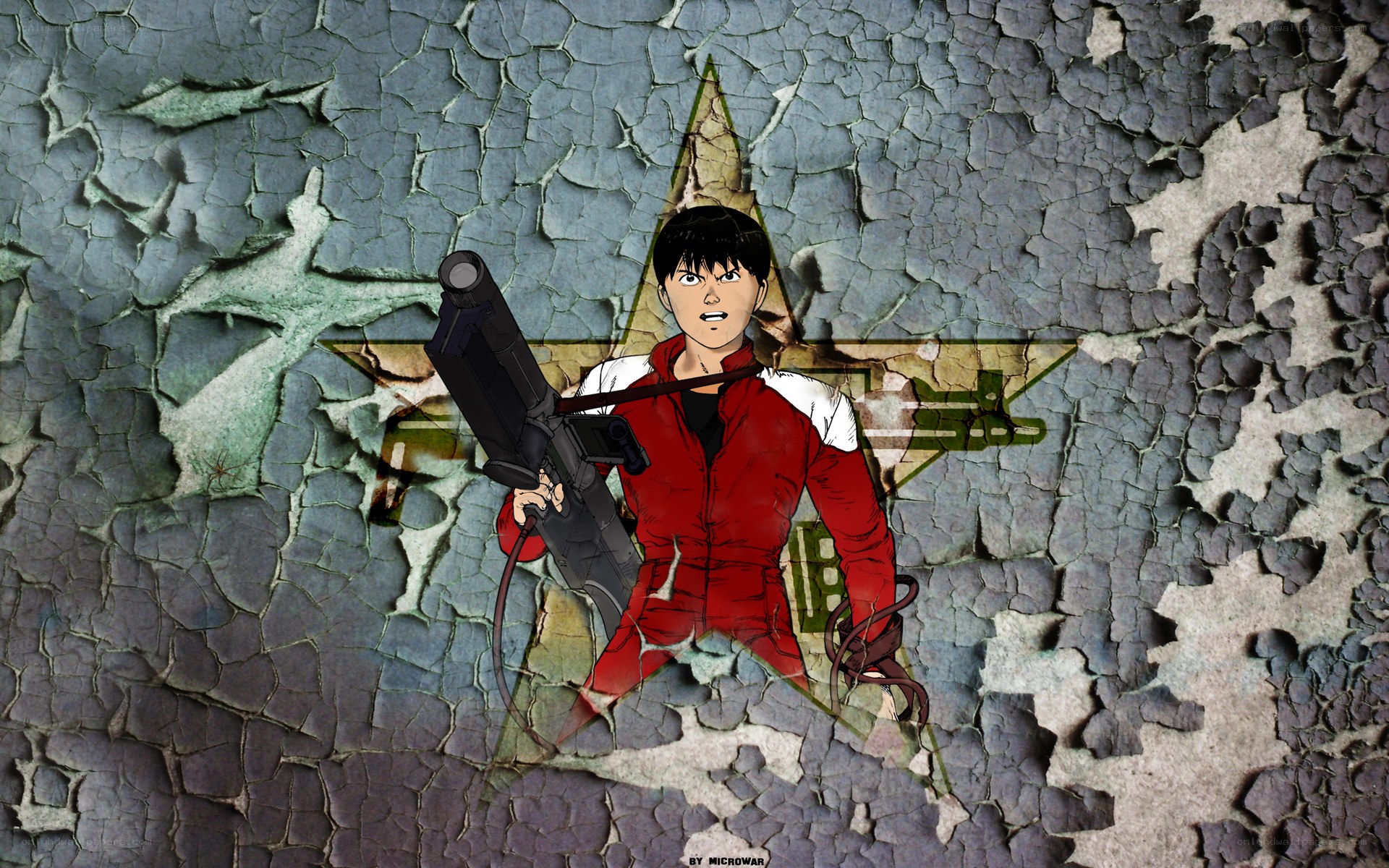 anime character with weapon