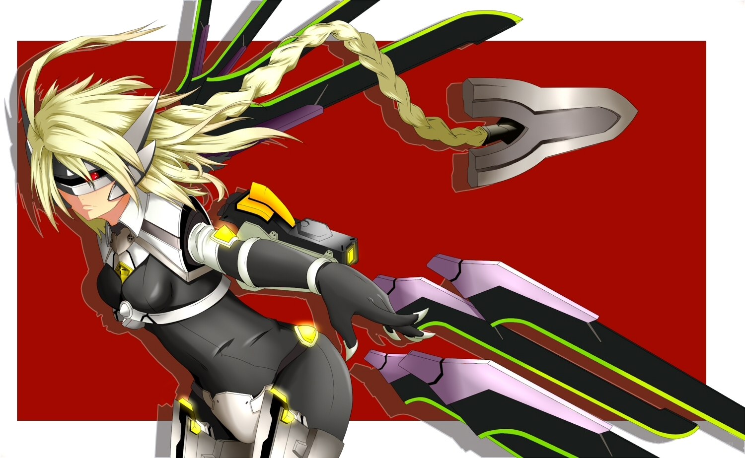 anime character with weapon