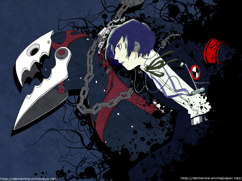 anime character with weapon