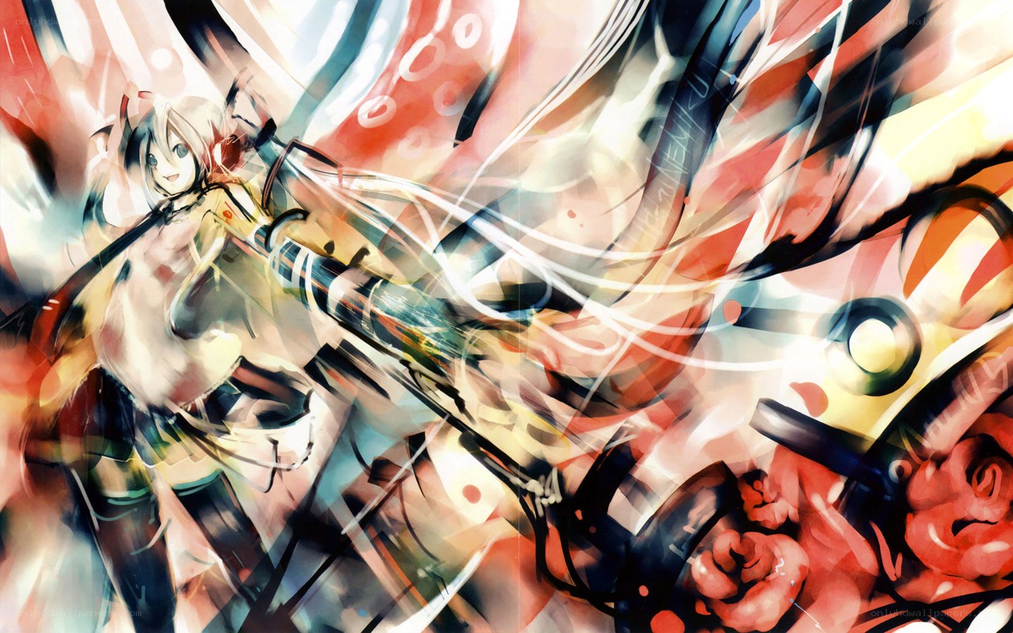 Anime character with weapon
