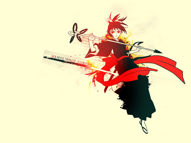 Anime character with weapon
