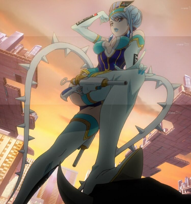 anime character with weapon