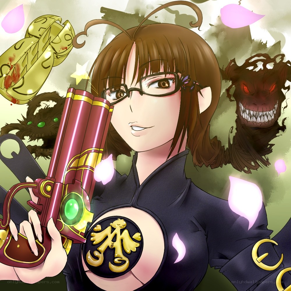 anime character with weapon