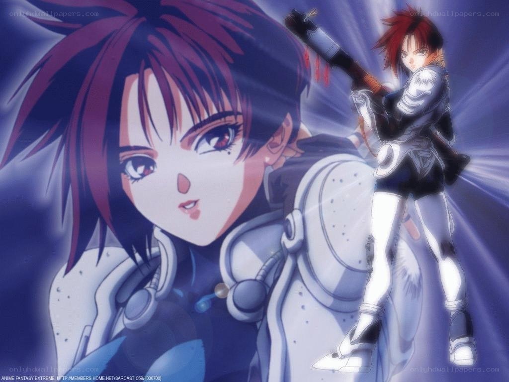 Anime character with weapon