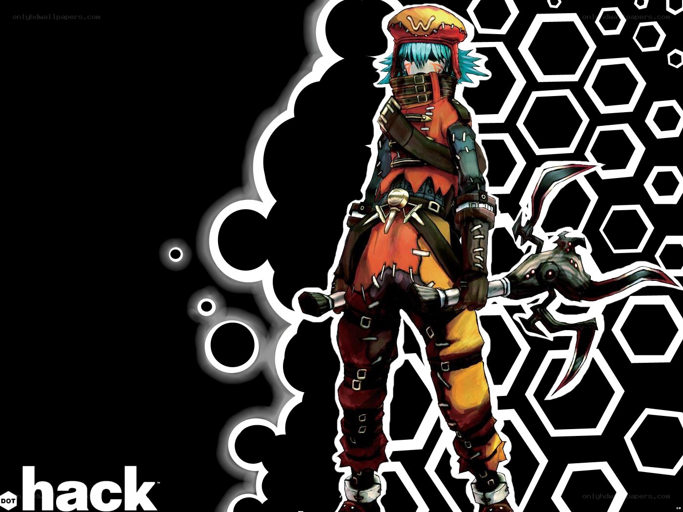 anime character with weapon