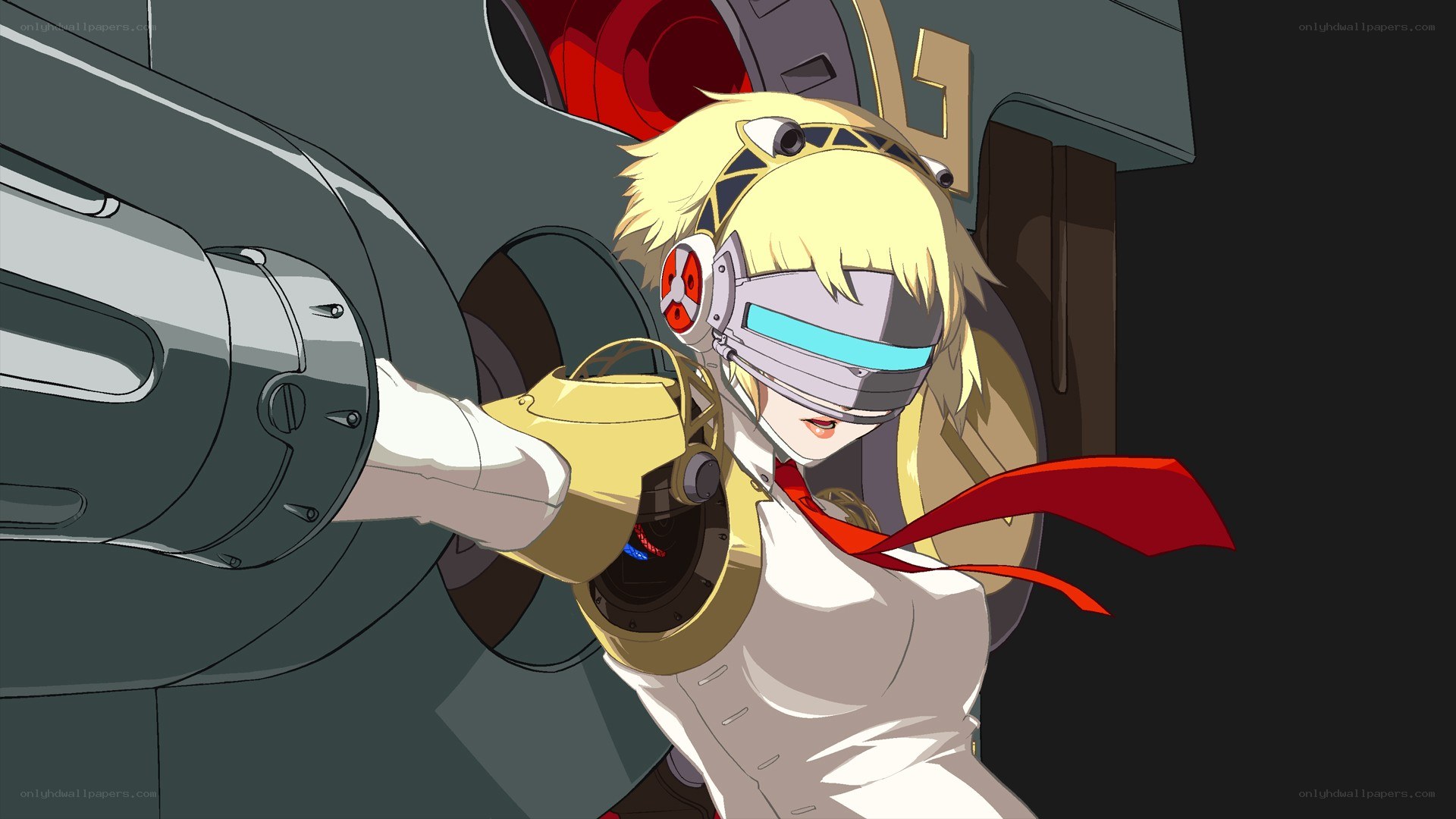 anime character with weapon