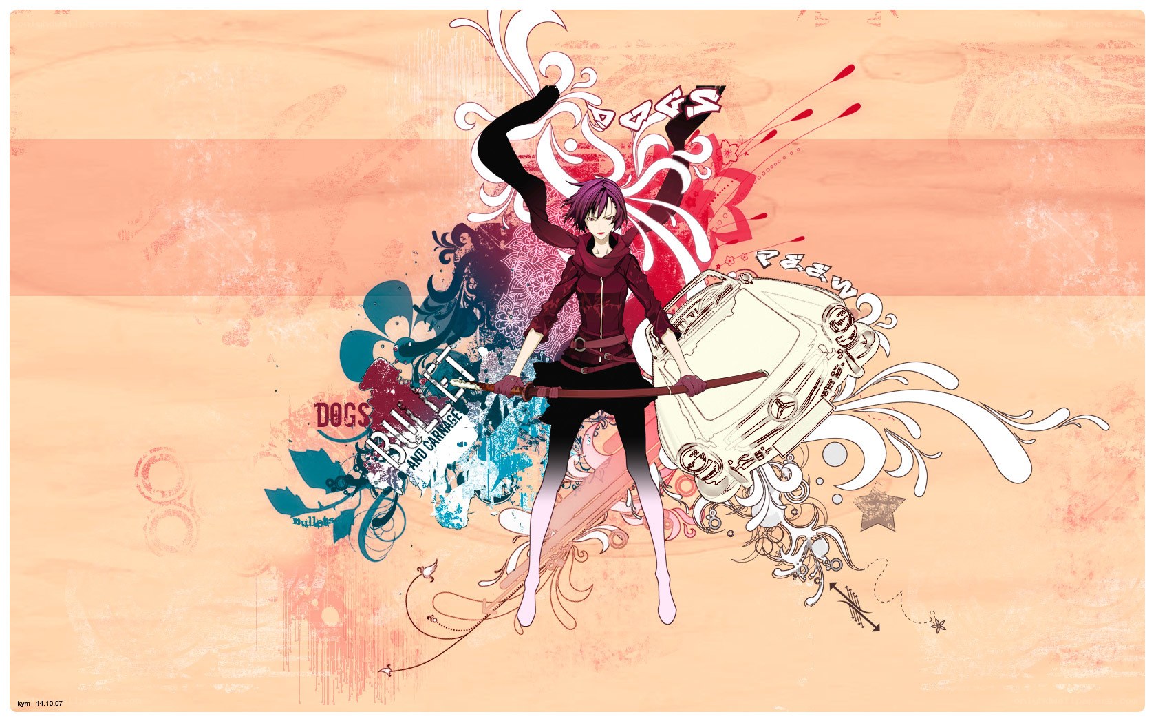Anime character with weapon