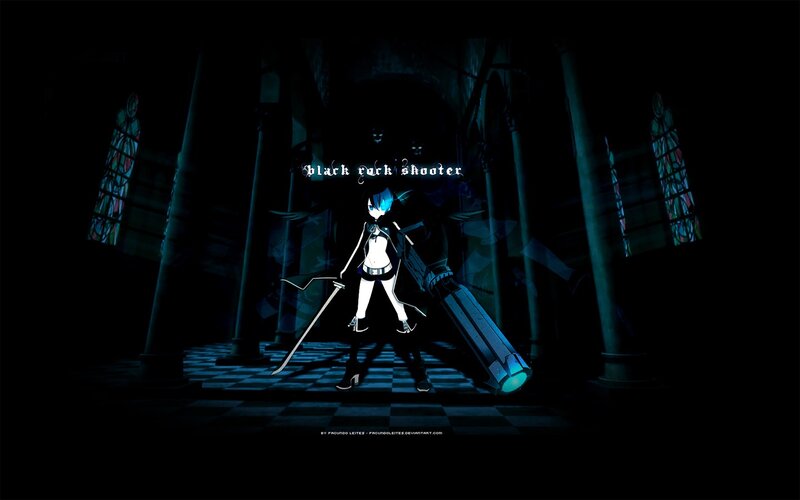 Anime Character with Weapon — Black, Dramatic, Night, Digital Art, Sword