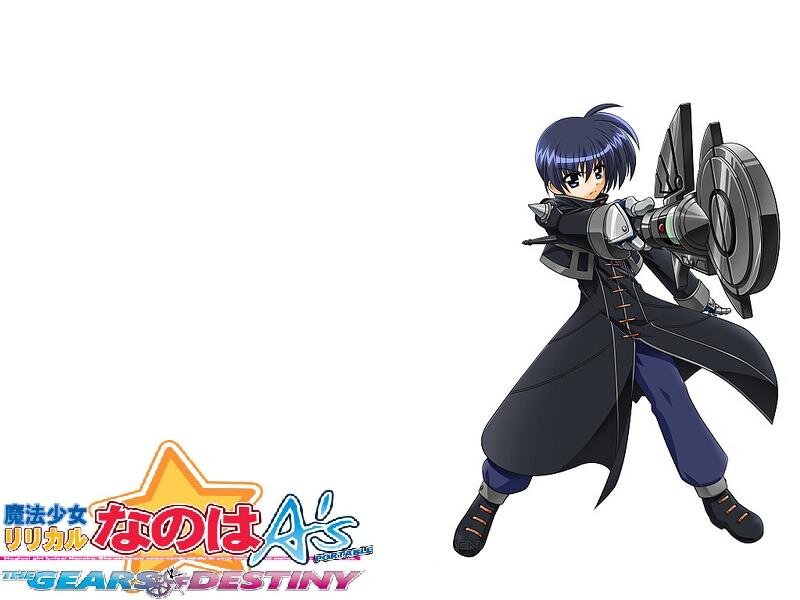 Anime Character with Weapon — Blue, Action