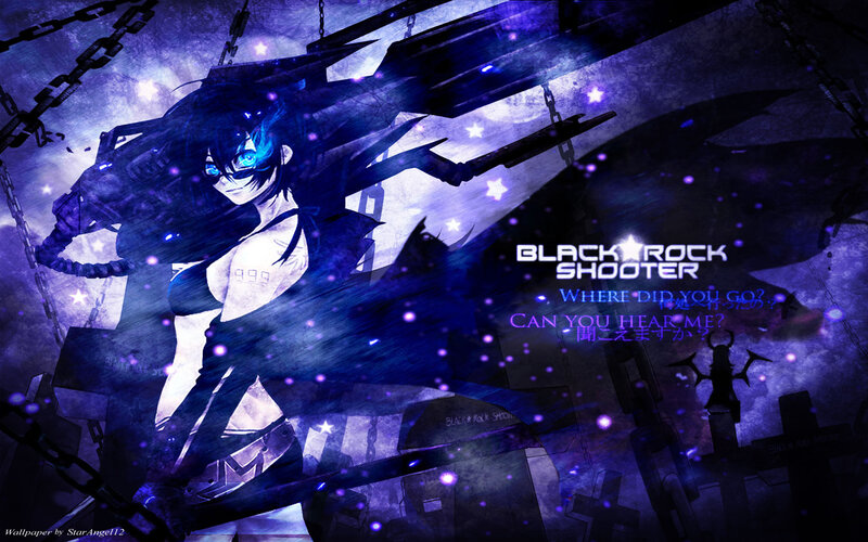 Anime Character with Weapon — Purple