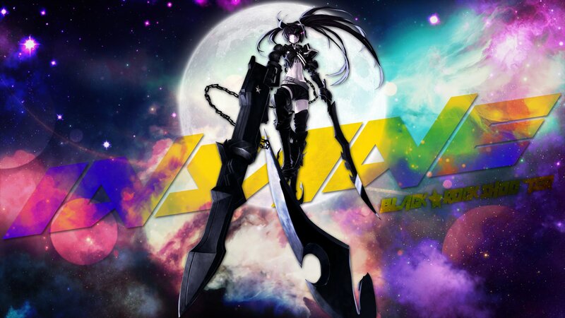 Anime Character with Weapons — Purple, Dramatic