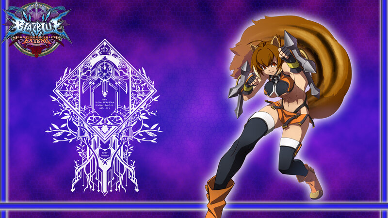 Anime Character with Weapons — Purple