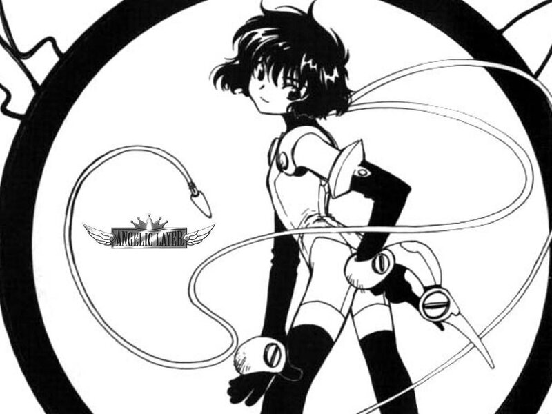 Anime Character with Whip — Black, Dramatic