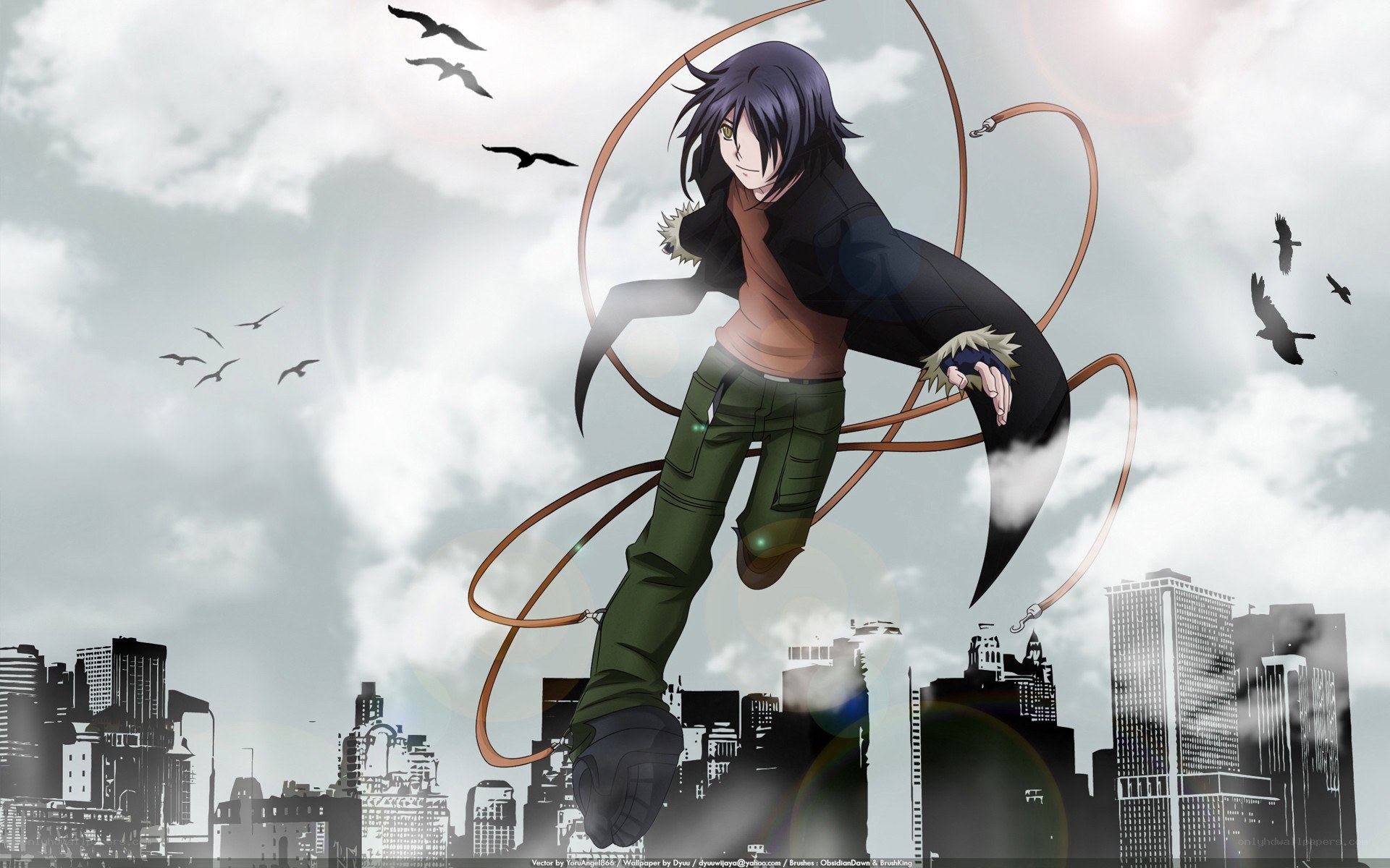 anime character with whips