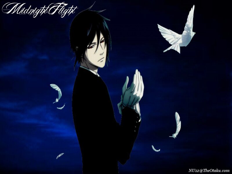 Anime Character with White Bird
