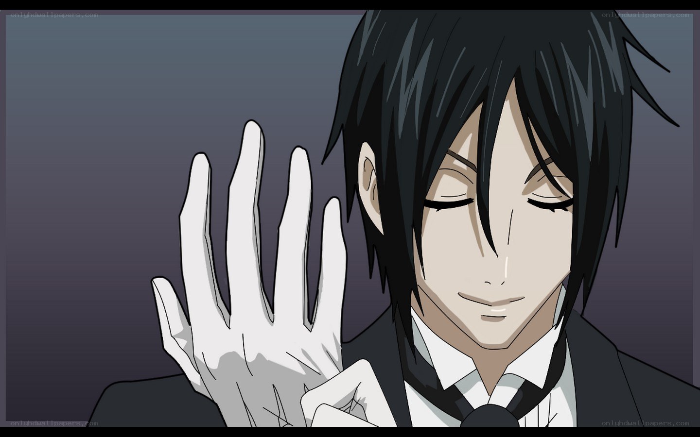 anime character with white gloves