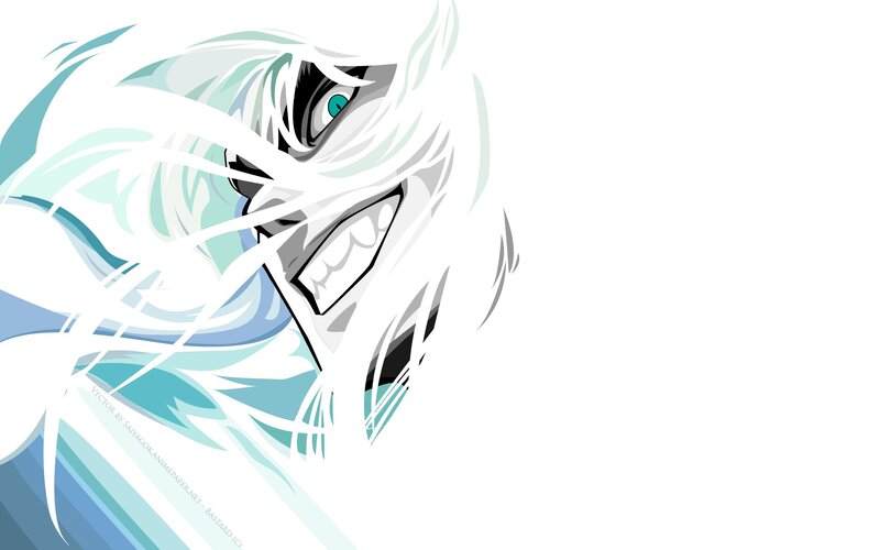 anime character with white hair
