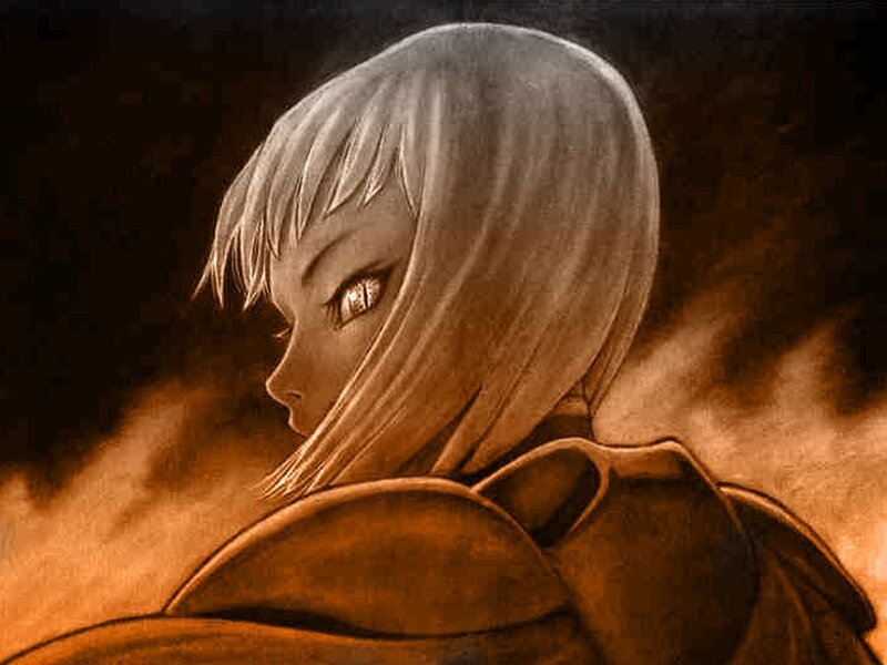anime character with white hair