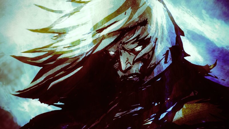 anime character with white hair