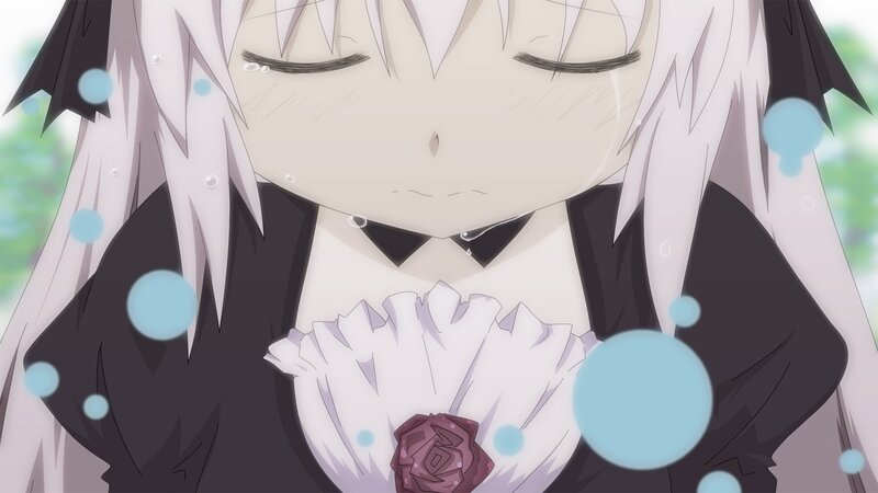 anime character with white hair