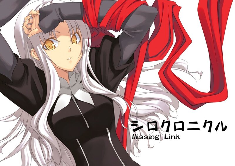 anime character with white hair