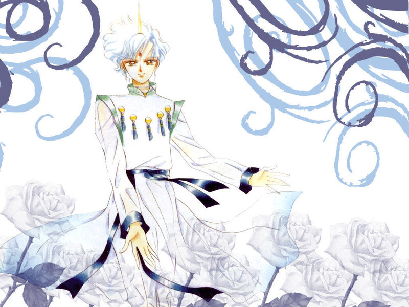 anime character with white hair