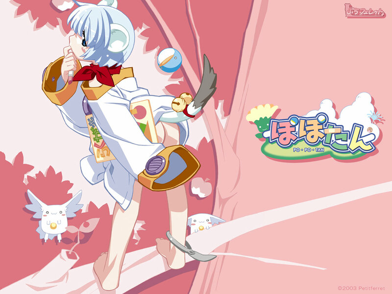 Anime character with white hair