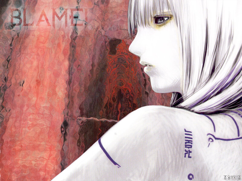 Anime character with white hair