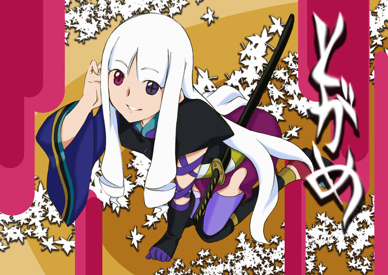 anime character with white hair