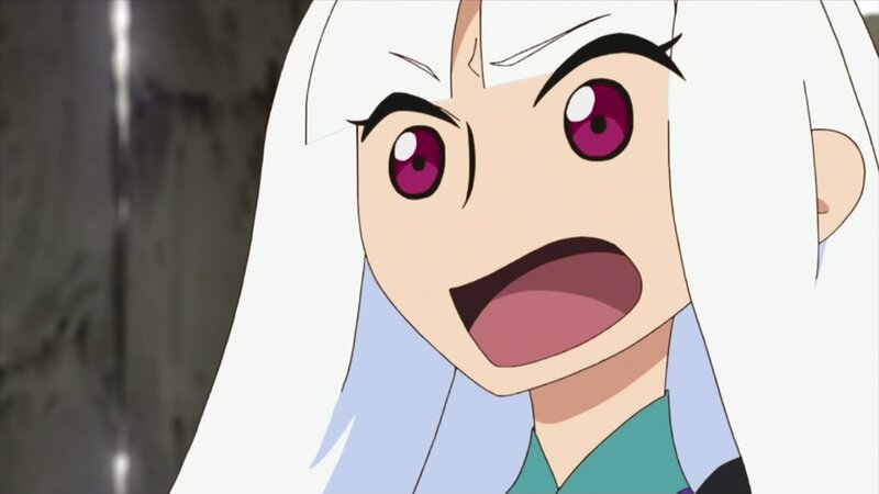 anime character with white hair
