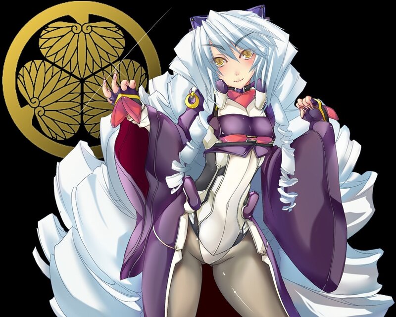 anime character with white hair