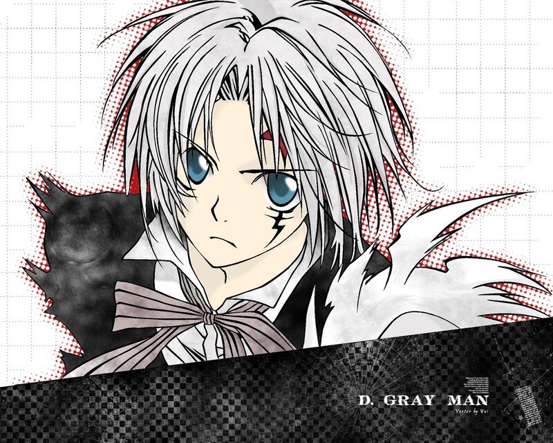 anime character with white hair