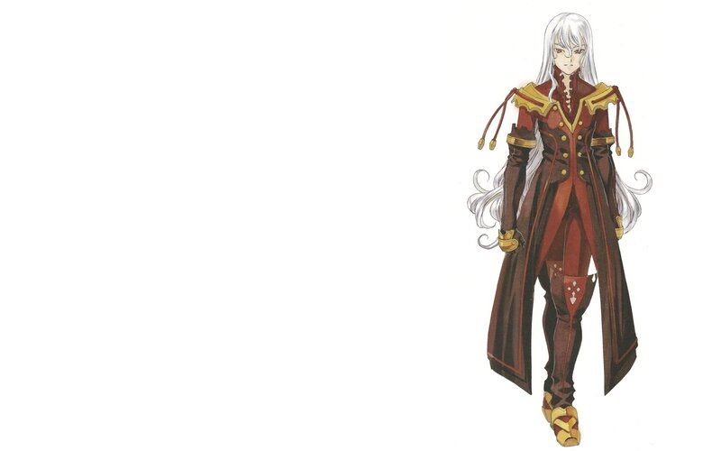 anime character with white hair