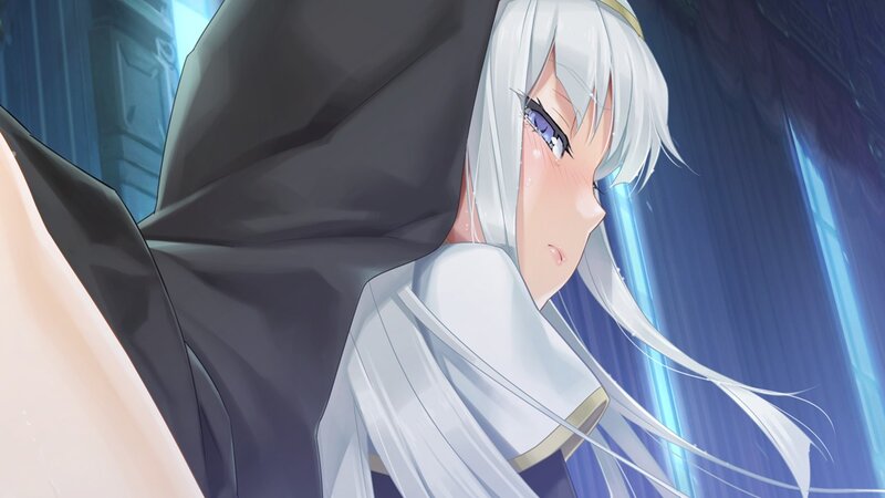 anime character with white hair