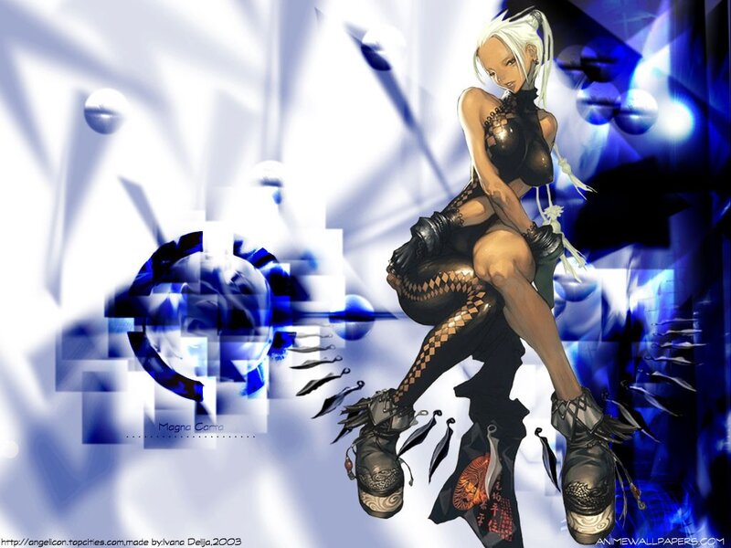 anime character with white hair