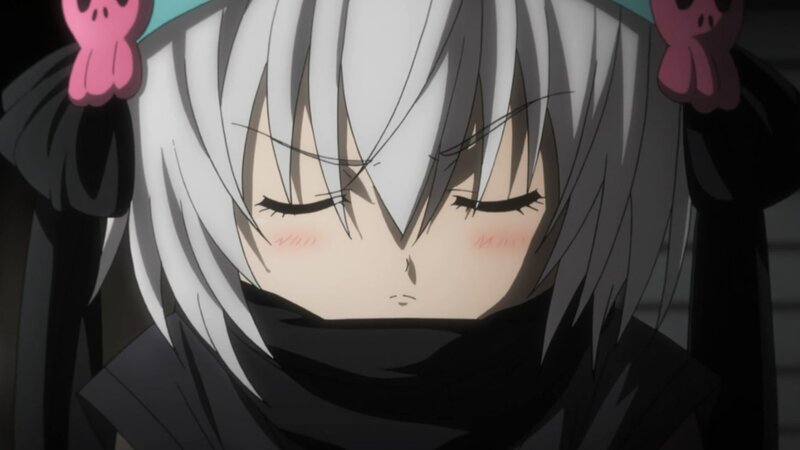 anime character with white hair