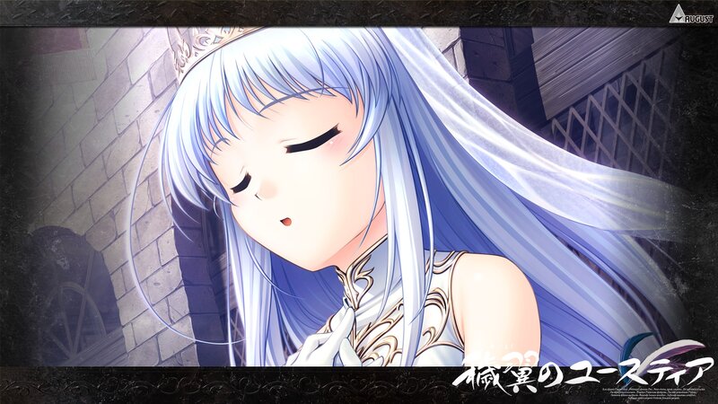 Anime character with white hair