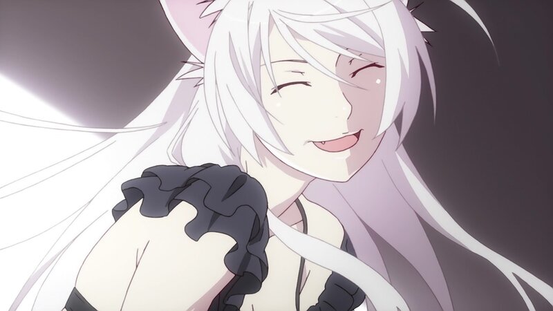 anime character with white hair
