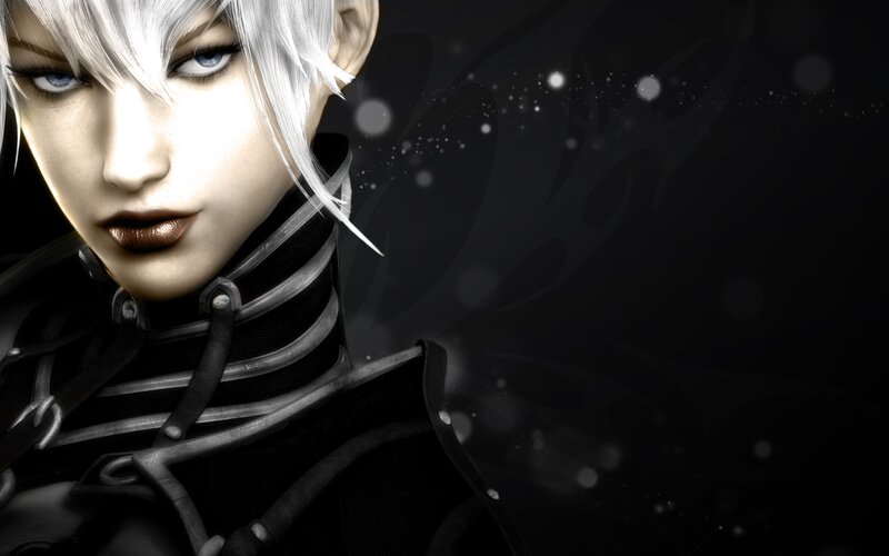 anime character with white hair