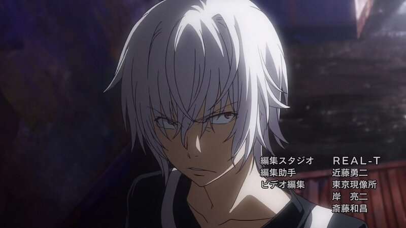 anime character with white hair