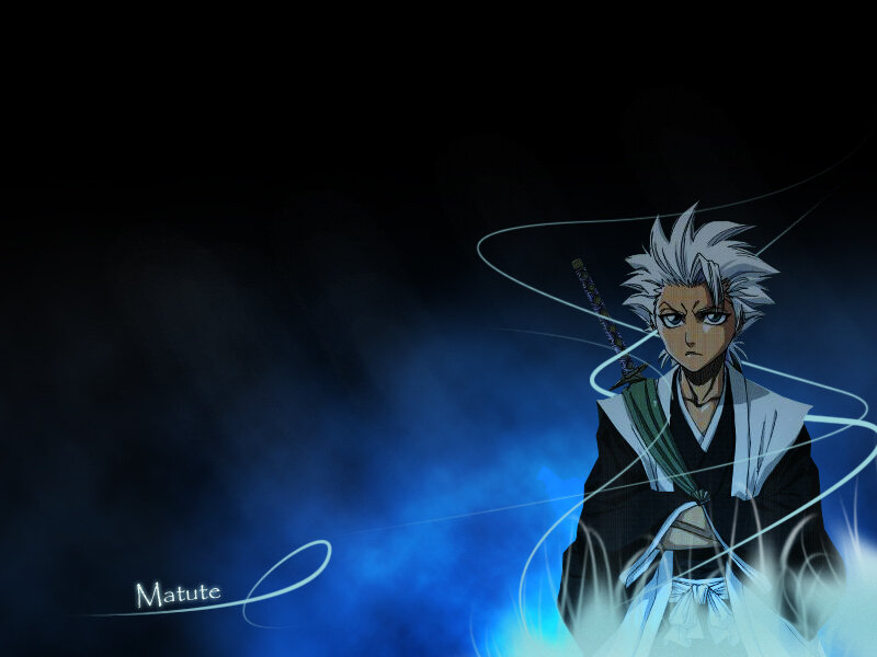 Anime character with white hair