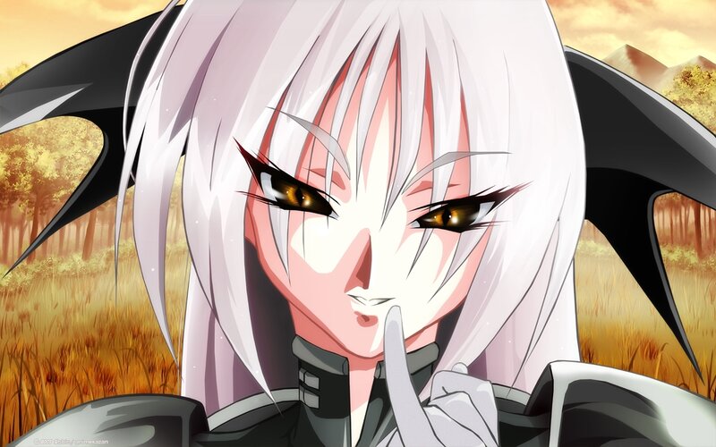 anime character with white hair
